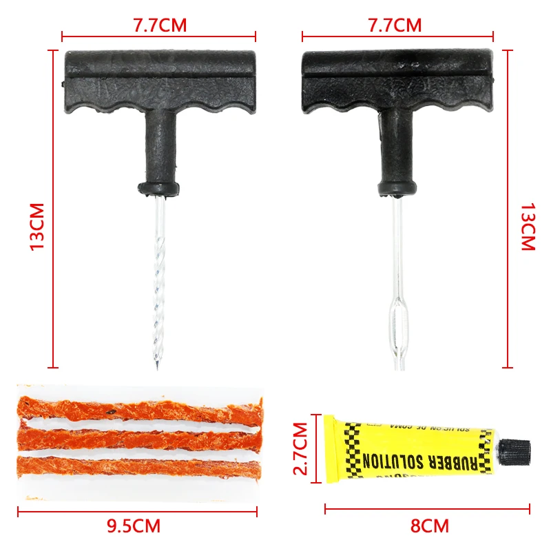 Car Tire Repair Kit 6-Piece tyre repair kit car tubeless tire repair kit bike Motorcycle Battery puncture tire tool set Car Tire Repair Kit 6-Piece tyre repair kit car tubeless tire repair kit bike Motorcycle Battery puncture tire tool set