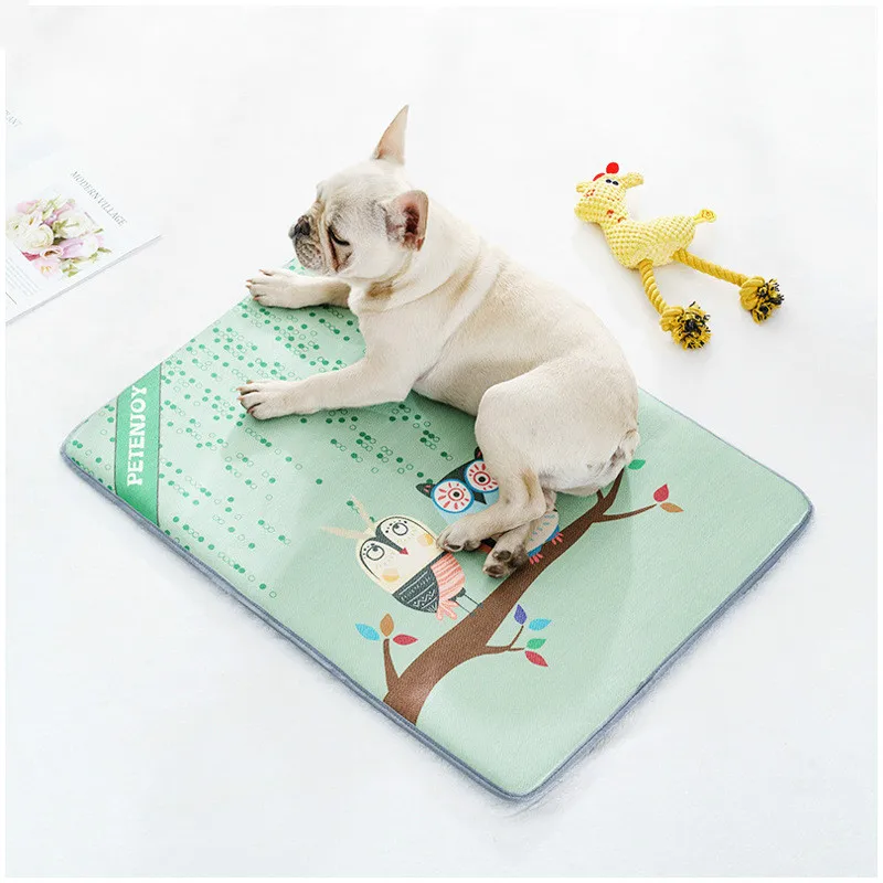

New dog ice silk mat spring and summer pet Golden Retriever large medium-sized law kennel