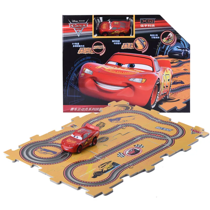 Disney Pixar Cars 3 слота автомобиля Джексон Strom Cruz 1 шт. электрический трек Автомобили Маккуина игрушка для детей С 10 шт. треков DIY
