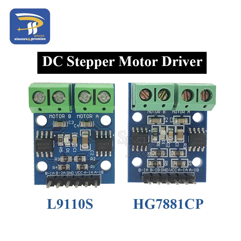 

L9110 L9110S / HG7881 HG7881CP Two Road Motor Driven Module For Arduino 2 Channel DC Stepper Motor Driver Board H Bridge