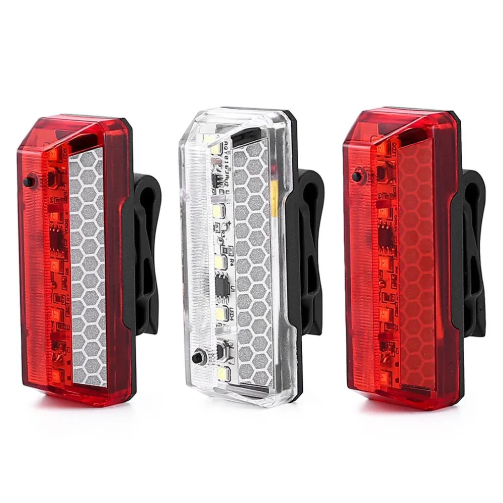 Super Bright Buckle Design Bicycle Lamp Rechargeable LED USB Mountain Bike Tail Light Taillight