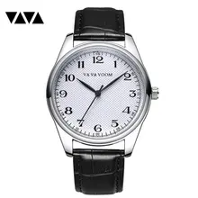 VA VA VOOM Mens Watches To Luxury Brand Men Leather Sports Watches Men's Quartz Clock Waterproof Military Wrist Watch VA-203 цена VA VA VOOM Mens Watches To Luxury Brand Men Leather Sports Watches Men's Quartz Clock Waterproof Military Wrist Watch VA-203 цены онлайн