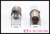 Mini ampoule indicateur lumineux E5 6.3V E5 12V E5 24V, lampe de signalisation, ampoule Miniature E5 6V, 10 pièces ► Photo 1/4