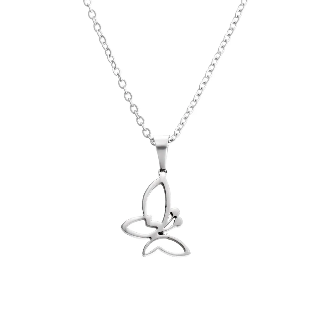 Everfast 1 шт. милый маленький бабочка кулон о цепи Чокеры Подвески насекомых Bijoux