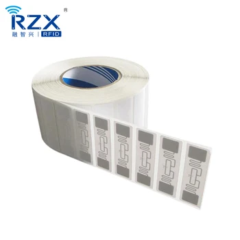 

1000pcs wholesale price UHF passive ISO18000-6C Alien H3 9662 RFID white coated paper RFID label for asset management
