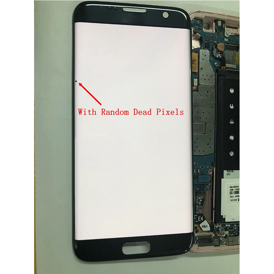 

5.5inch Amoled Display LCD With Frame for SAMSUNG Galaxy s7 edge G935 G935F +Touch Screen Digitizer Assembly With Dead Pixels
