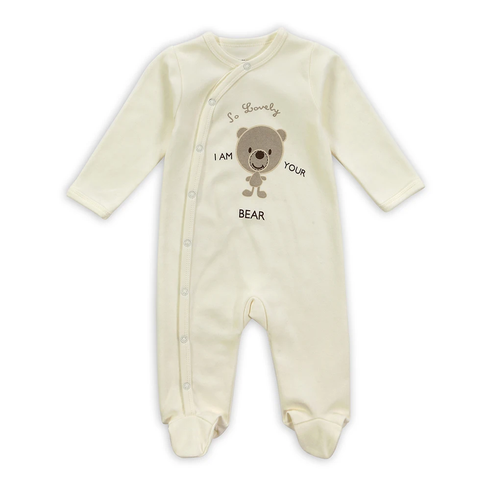 

1pc High Quality Pure Cotton Kids Clothing Newborn Baby Soft Clothing Long Sleeve Baby Footies Toddler Baby Clothes 0-12M Baby