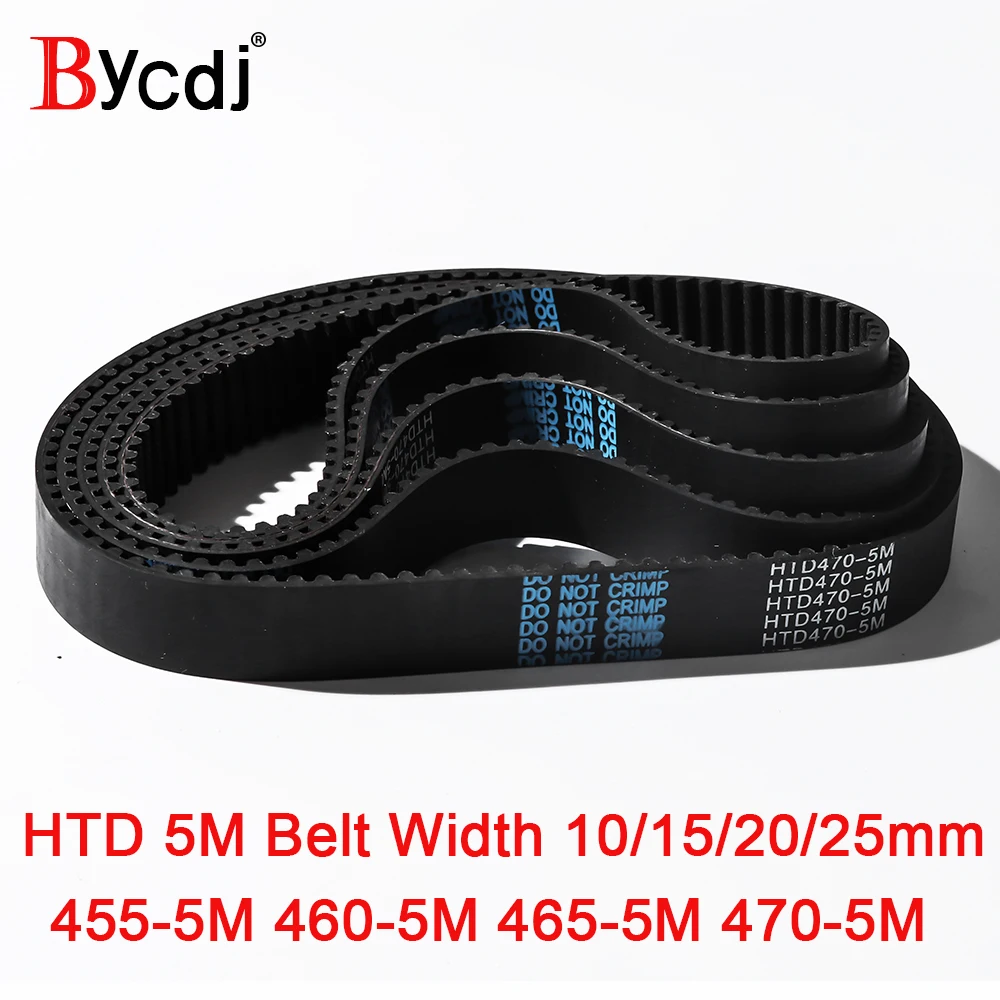 

Arc HTD 5M Timing belt C=455/460/465/470 width10/15/20/25mm Teeth 91 92 93 94 HTD5M synchronous Belt 455-5M 460-5M 465-5M 470-5