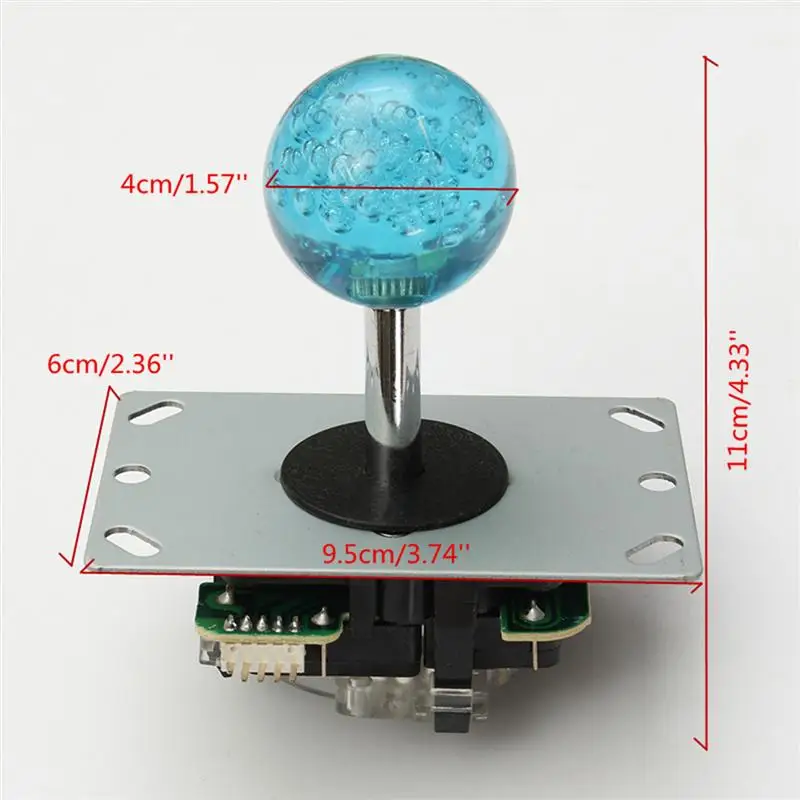 Аркадные DIY наборы USB управление к ПК Джойстик светодиодный 2 игроков кнопки 2 x ноль задержки клавиатуры кодер