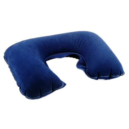 Портативная надувная регулируемая подушка для путешествий с мягкой подушкой для головы и шеи