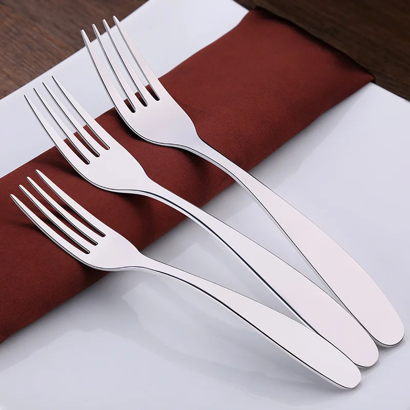 1PC High quality Thickening Metal Stainless Steel Dinner Forks Steak