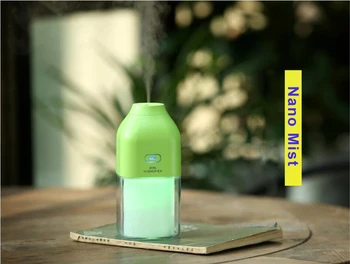 

Mini Cup USB Ultrasonic Humidifier Rechargeable Energy Bottle Air Purifier home 1200mAh Battery LED Lights Diffuser Mist Maker