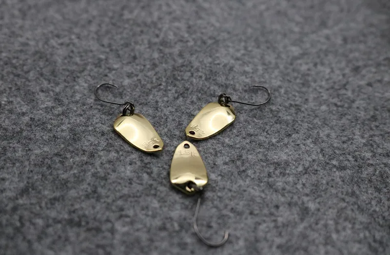 1.5g Metal Spinner Spoon Fishing Lure Hard Bait Sequin Noise Paillette Hard Bait Treble Hook Pesca Fishing Tackle