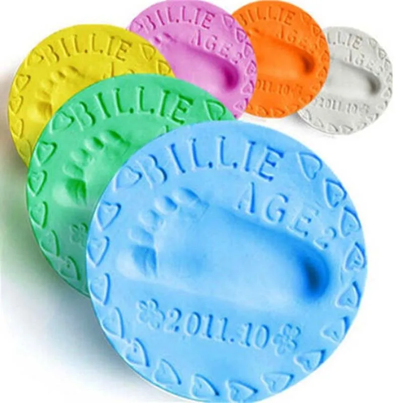 

1PCS Handprint Mud Baby Hand And Print Foot Mold Soft Clay Gifts Han Footprint Makers For Newborn Baby Souvenir Infant Memory