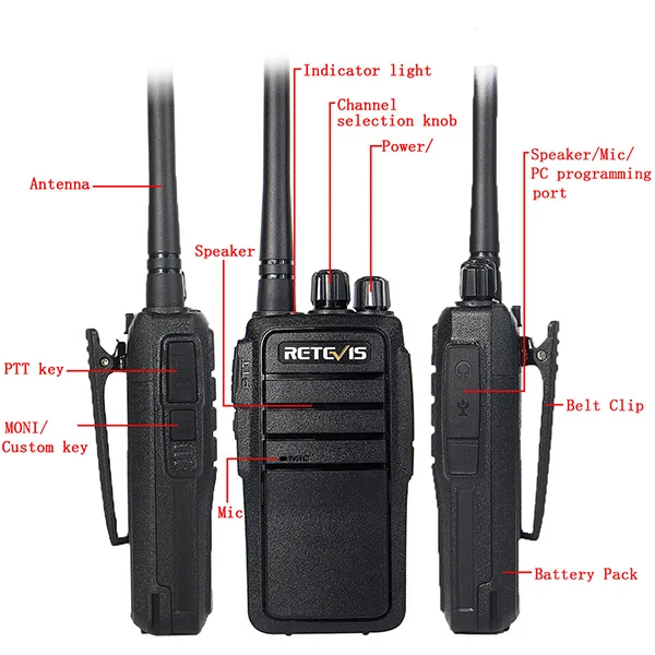 Дешевые 2 шт. Retevis RT21 рация UHF 16CH CTCSS/DCS тот VOX сканирование скремблер шумоподавления 2,5 Вт удобный cb радио ФИО Comunicador A9118A