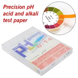Лаборатория бытовой PH тесты полосы индикатор Точность измерения PH тесты кислоты и щелочи тесты бумага PH 0-14 100 штук в штучной упаковке