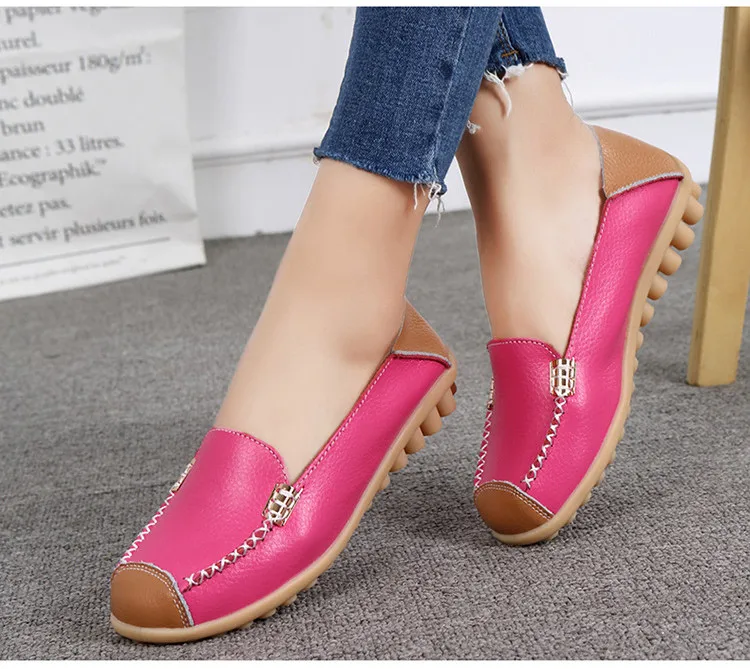 AH 3592 New Spring Autumn Genuine Women Flats Shoes - 8
