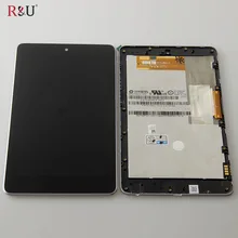 R&U test good lcd screen display touch screen digitizer assembly with frame for ASUS Google Nexus 7 1st gen 2012 ME370T me370