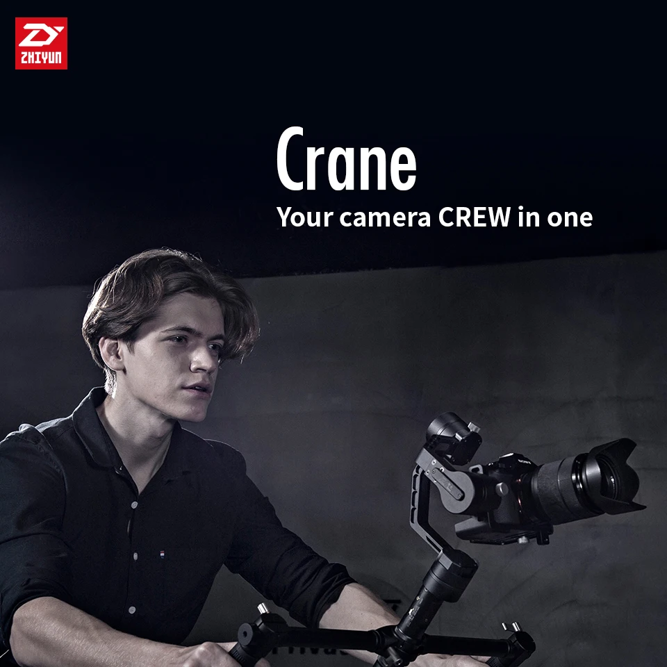 ZHIYUN Crane V2, карданный 3-осевой Стабилизатор Для беззеркальных Камера и DSLR для sony A7 цифрового фотоаппарата Panasonic LUMIX Nikon J Canon PK Hohemn