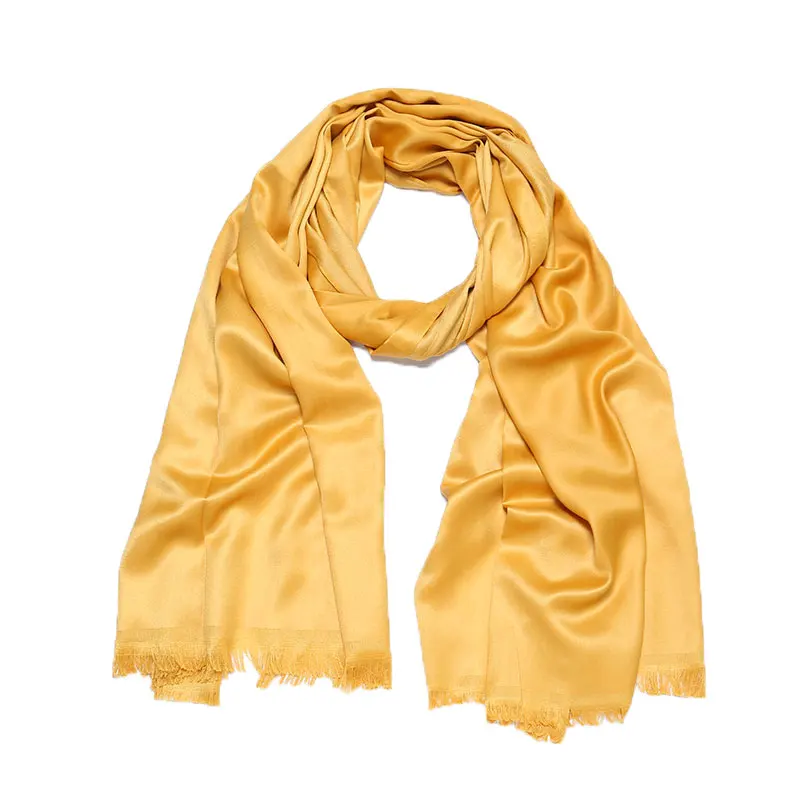 

Women Hot Sale Super Soft Silk Scarf Fashion Hijab Wrap Wedding Occasion Shawl Solid Color Women High Quality Headscarf