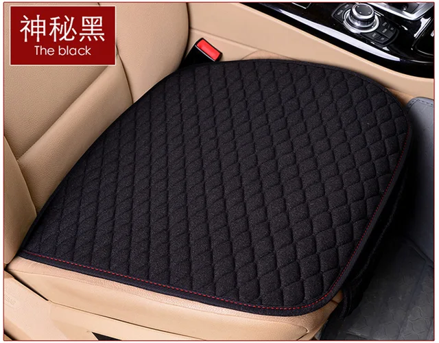 Linen Fabric Car Seat Cover Four Seasons Front Rear Flax Cushion Breathable Protector Mat Pad Auto accessories Universal Size -