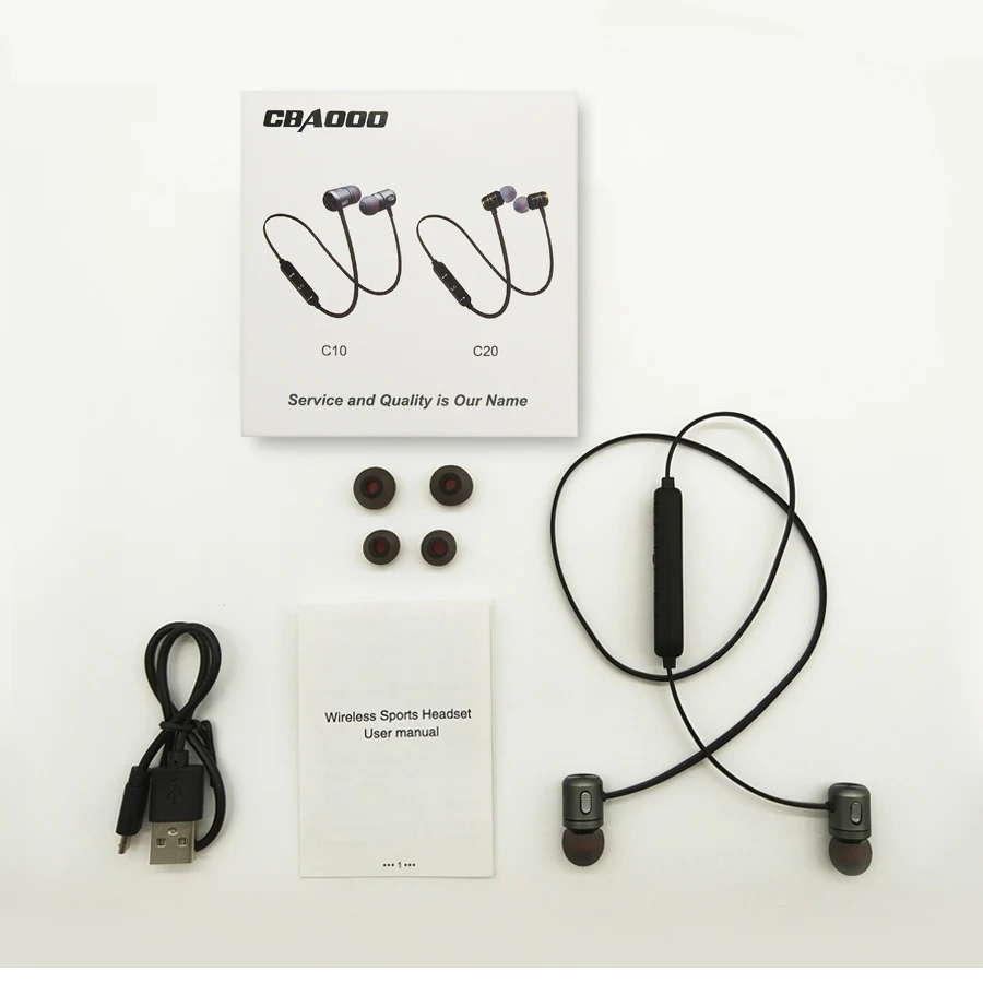 CBAOOO Wireless Bluetooth Earphone Sports Bluetooth Headphone Earbuds Stereo Magnetic Headset with mic for Phone Xiaomi Android