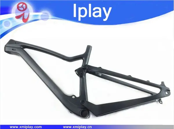 Excellent 2019 New design IPLAY 29 full suspension frame carbon fiber 650B mtb frame 27.5er mountain bike frame UD matt 148*12mm thru axle 19