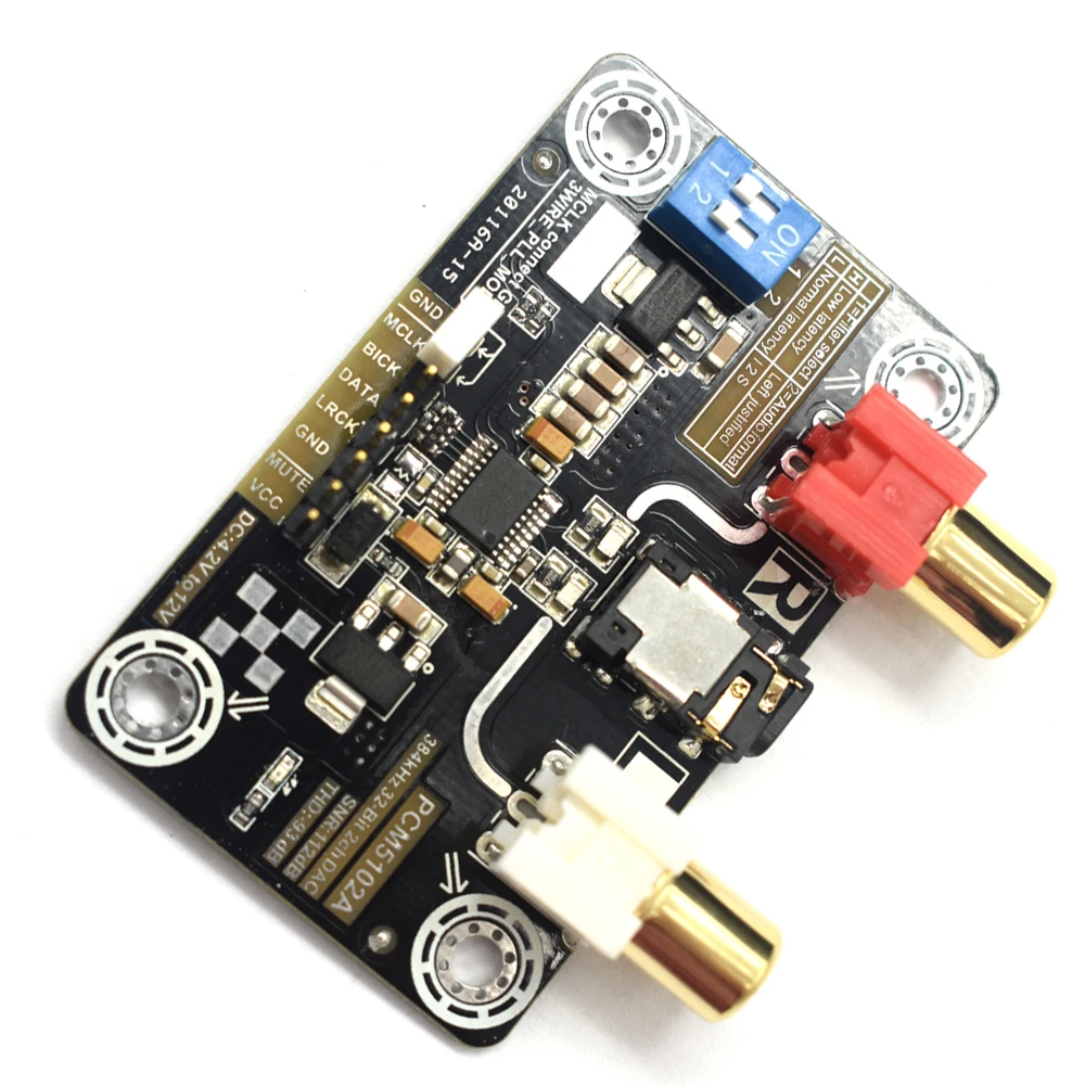 Цифровой звуковой декодер PCM5102A без потерь для Raspberry Pi 2B/3B поддержка 32 битного 384K