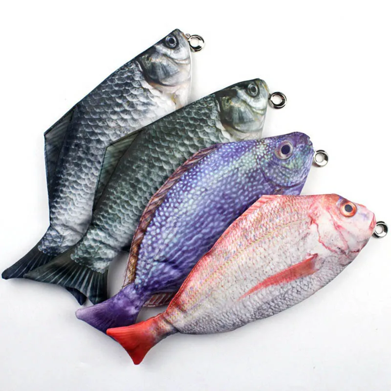 Горячая рыбка Карандаш Чехол сумка с изображением морских рыб для мальчиков и девочек, имитация рыбы Сумки из искусственной кожи мужские Карандаш Чехол Коробка школьные принадлежности 37553