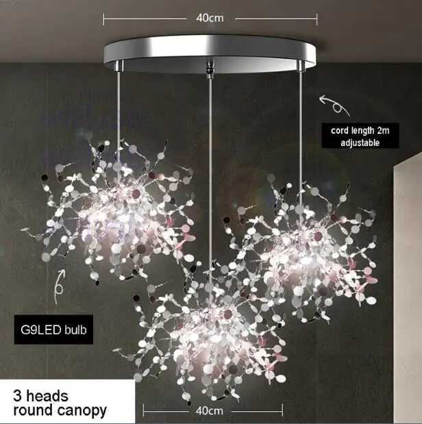 3 heads round canopy