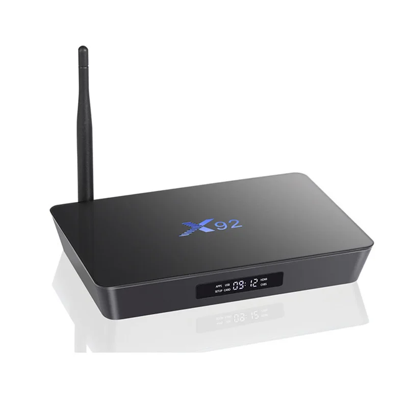 

X92 TV Box Amlogic S912 Octa-core 2/3G RAM16/32G ROM 2.4GHz / 5.8GHz WiFi HDMI 2.0a with USB 2.0 AV LAN SD Card Slot Set-top Box