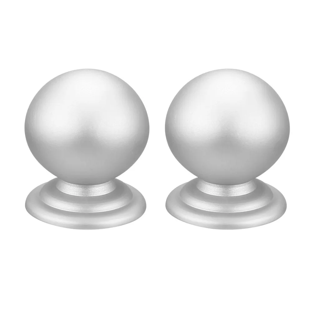 

Uxcell 2pcs Aluminum Alloy Door Cabinet Pull Handle Knob M4 Single Hole Silver Tone Pull Handle