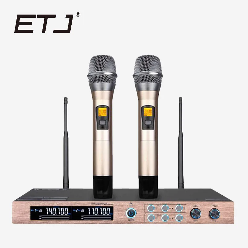 

Free shipping! New High Quality Professional Dual Wireless Microphone System stage performances a two wireless microphone