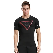 WOSAWE Для мужчин Фитнес Спортивная, с коротким рукавом спортивные футболки быстросохнущая мышцв, бодибилдинг спортивные компрессионные колготки рубашка