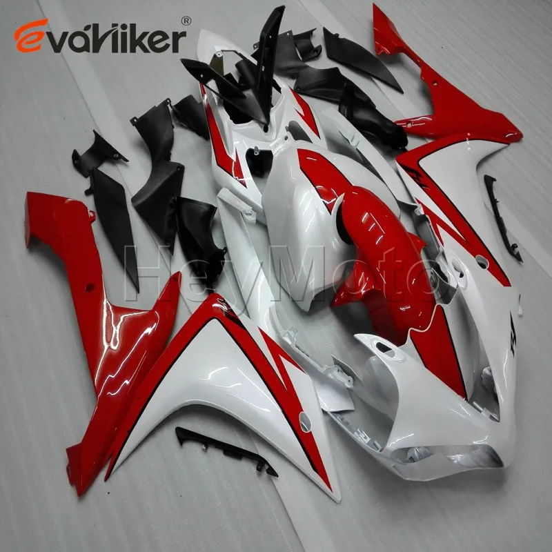 Капот мотоцикла на заказ для YZF-R1 2007-2008 YZF R1 07 08 ABS обтекатель обтекателя двигателя+ красная литьевая форма - Цвет: L