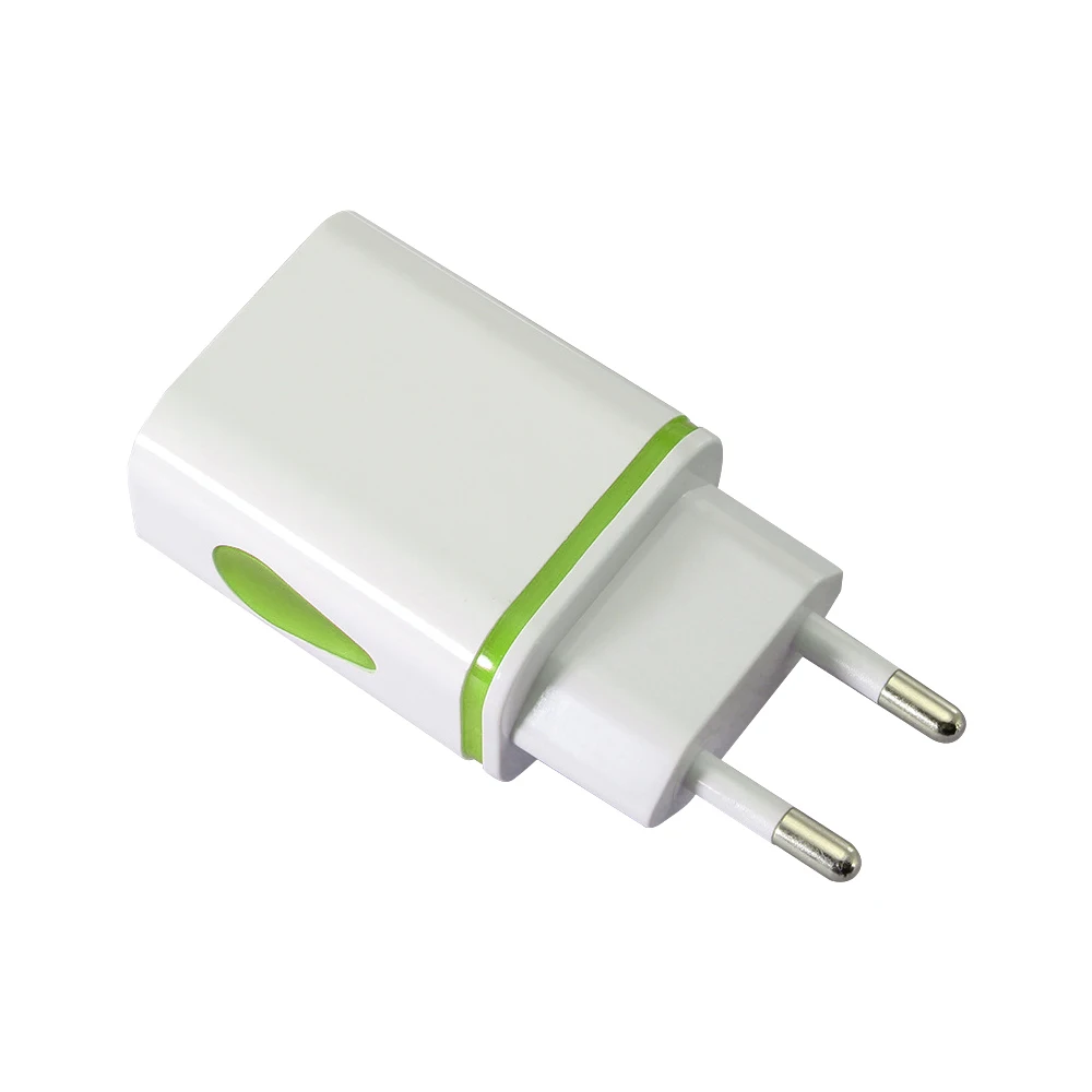 2 порта USB зарядное устройство мобильный телефон с европейской вилкой для