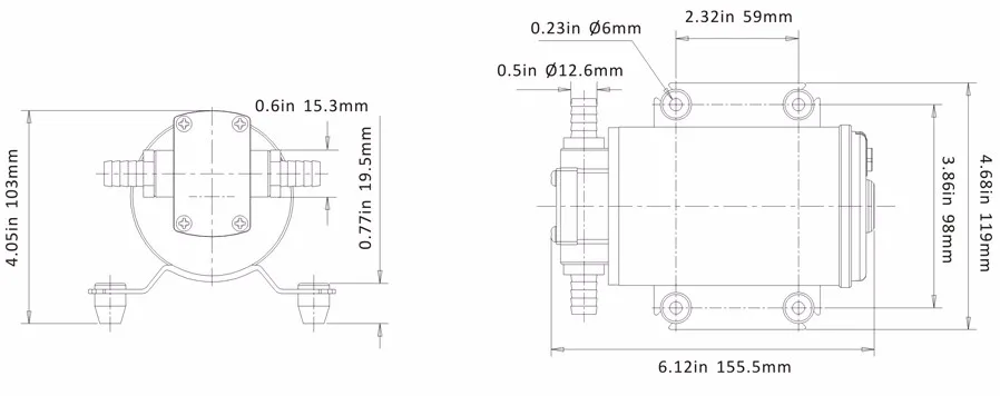 SEAFLO 12v 12 LPM самовсасывающая Шестерня крыльчатки насос для дизельных смазочных материалов машинное оборудование для перекачки топлива