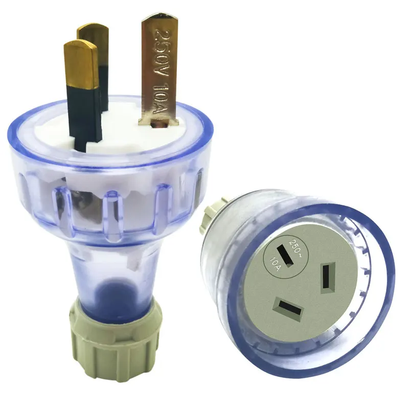 Au Nz Plug Assembled Rewireable Female Male Plug Socket 3 Prong