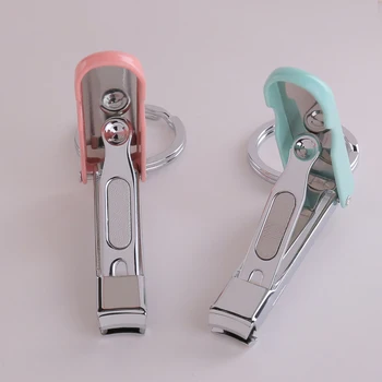 

Ultra Slim Small Foldable Stainless Steel Nail Clippers Keychain Toe Cutter Trimmer Keychain Manicure Care Pocket Tools UN140