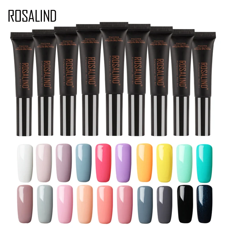 

ROSALIND Gel Nail Polish 8ml Design of Nails Primer Dawdler Gel Soak Off Need UV Lamp Cure Nail Art Manicure Acrylic Gel Lacquer