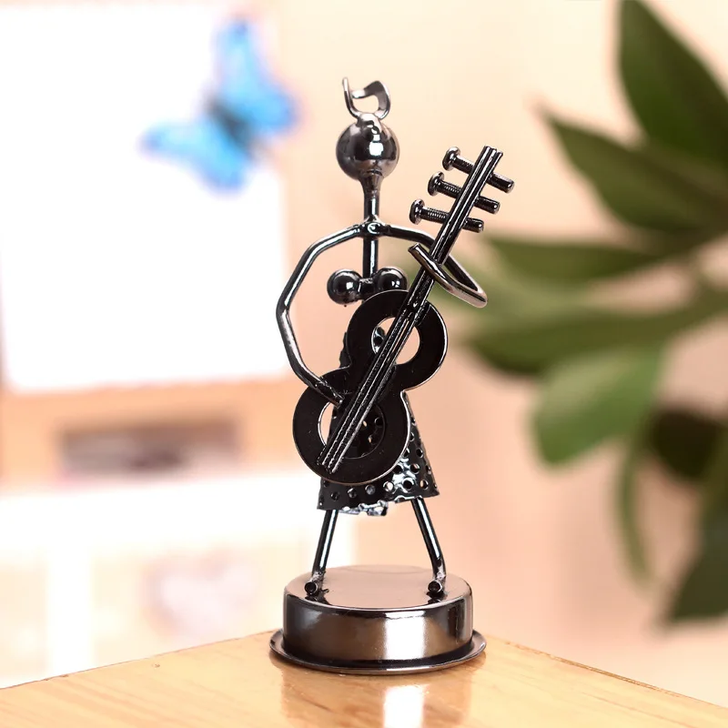 Styling Violin creative home decoration ornaments Iron Music Man Home Decoration Metal Crafts Creative Gifts vintage bar decor Styling Violin creative home decoration ornaments Iron Music Man Home Decoration Metal Crafts Creative Gifts vintage bar decor