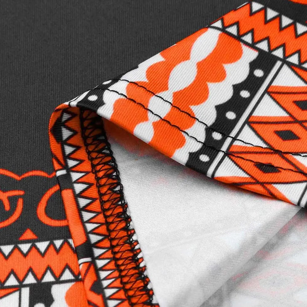 Мужская одежда в африканском стиле Fadzeco Dashiki футболка с принтом традиционном