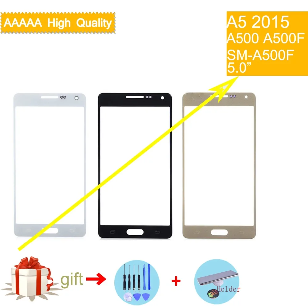 Сенсорный экран для samsung Galaxy A5 A500 A5000 SM-A500F A500F A500H сенсорный экран передняя панель стеклянная линза передняя внешняя ЖК-дисплей