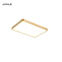 

Japanese lamp log modern simple wood LED Square and rectangle ceiling lights bedroom study corridor bedroom Dining room lighting