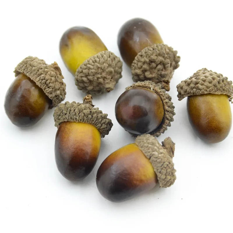 Cheap-20-pieces-of-beautiful-acorns-mini-artificial-foam-fruit-and-vegetables-fruits-home-wedding-christmas (4)