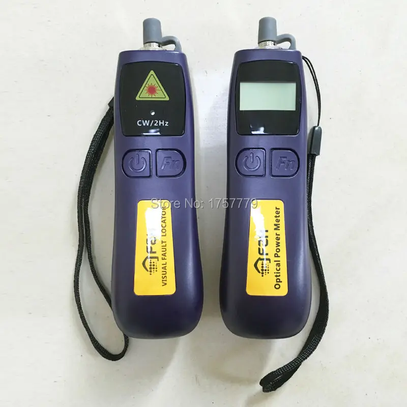 

Fiber Optic FTTH Tool Kit with Optical Power Meter 10Mw Visual Fault Locator
