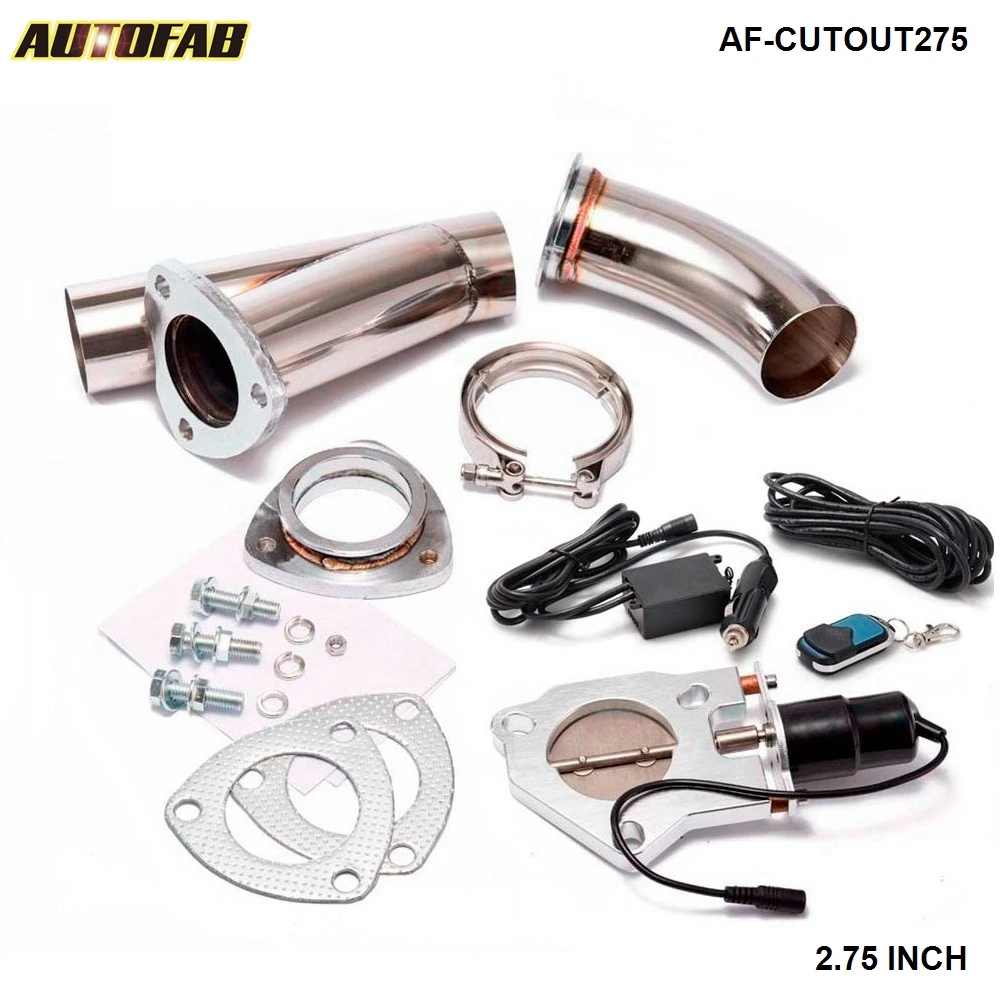 

Electric Exhaust DUMPS Cutout Stainless Steel Cutouts 2.75 inch inch+Piping+Switch For Honda S2000 AP1 AF-CUTOUT275
