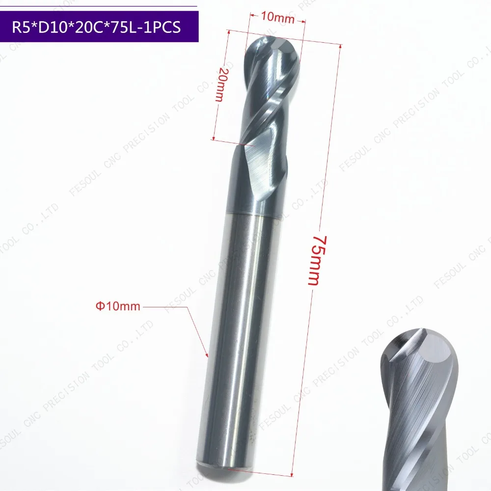 2 Flute 4mm Solid Carbide Tungsten Coating End Mill Slot Drill Milling Cutter