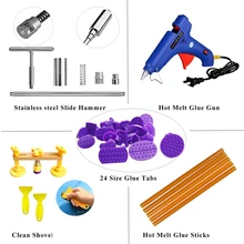 PDR Tools Kit 40pcs Auto Body Paintless Dent Repair Removal Tools Kit Bridge Dent Puller + Glue Gun + Glue Sticks Hand Tool Set PDR Tools Kit 40pcs Auto Body Paintless Dent Repair Removal Tools Kit Bridge Dent Puller + Glue Gun + Glue Sticks Hand Tool Set