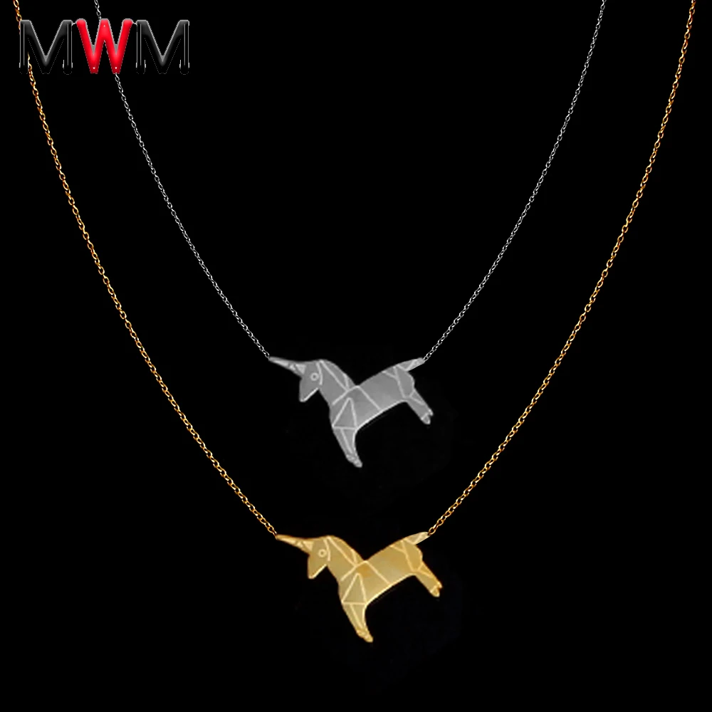 MWM ожерелье из нержавеющей стали cockhorse & Подвеска для женщин ювелирные изделия